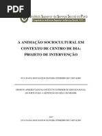 A Animação Sociocultural em Contexto de Centro de Dia - Projeto de Intervenção