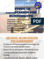 Metodo de Explotacion Por Hundimiento