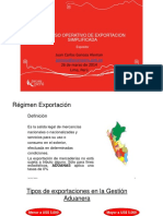 Proceso Operativo Exportacion Simplificada 2014 Keyword Principal PDF