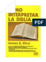 Como Interpretar la Biblia - James E Efird.pdf