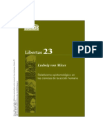 Von Mises, Ludwig - Relativismo Epistemológico en Las Ciencias de La Acción Humana PDF