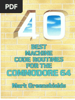 40 Best Machine Code Routines For C64 PDF