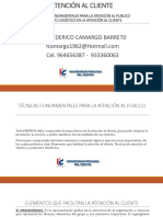 CLASE 08 ATENCION AL CLIENTE-Técnicas Fundamentales para La Atención Al Cliente.