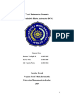 Deterministic Finite Automata (Dfa)