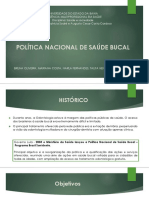 Política Nacional de Saúde Bucal