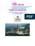 Itinerario Pueblos Magicos Cuetzalan y Chignahuapan 2017