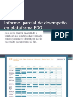 Informe de Desempeño Parcial en Plataforma EDO Intermedio II 2