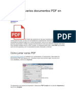 Cómo Unir Varios Documentos PDF en Uno Solo