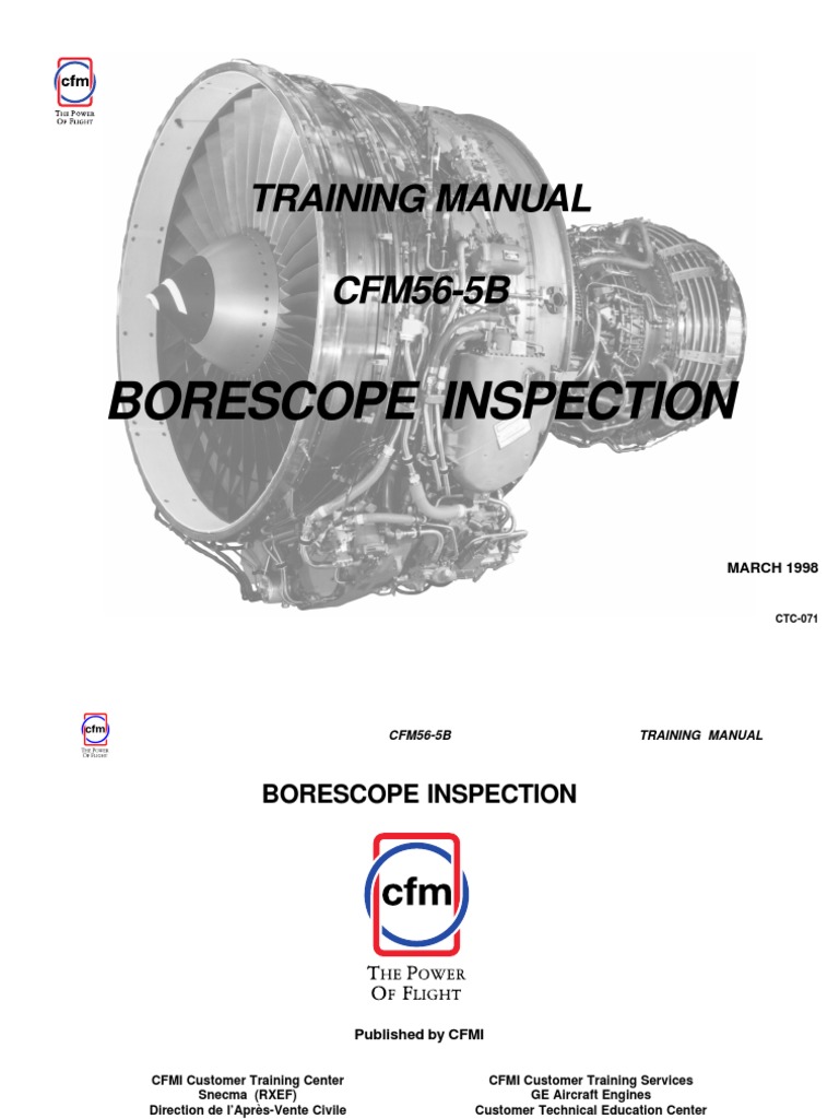 Ctc071 Borescope Inspection PDF Turbine Engines