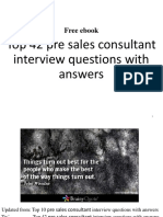Pre-Sales Consultant Interview Questions