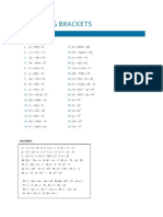 Expanding Brackets B