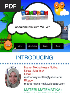 Nilai Maksimum Minumum Dan Selang Kemonotonan Fungsi