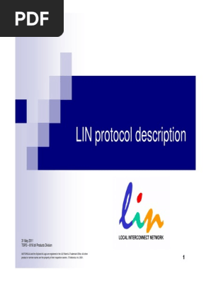 Lin Protocol | PDF | Computer Engineering | Telecommunications