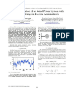 Optimal operation of wind power system