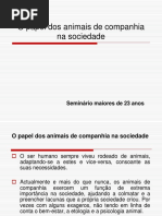 Animais Companhia Sociedade