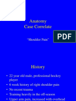 Anatomy Case Correlate: "Shoulder Pain"