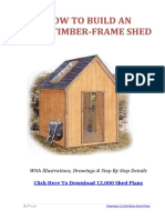 8x10TimberFrameShedPlan