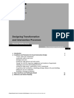 Designing Transformation and Intervention Processes
