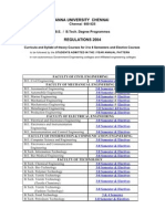 Anna University Chennai Engineering Degree Programs Regulations 2004