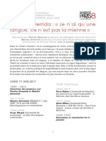 Programme Derrida