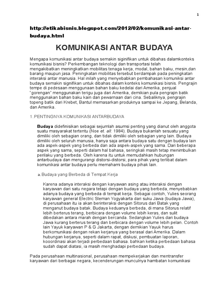 Apa yang dimaksud dengan komunikasi lintas budaya