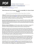 Senate Democrats Urge Transparency and Accountability For Charter School Funding