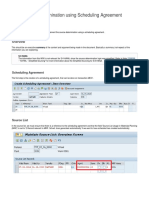 MRP Source Determination Using Scheduling Agreement: Purpose