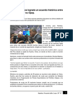 Del Pino: Hemos Logrado Un Acuerdo Histórico Entre Países Opep y No Opep