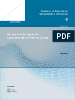 Acceso a la información, lecciones de la América Latina