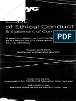 Naeyc Code of Ethical Conduct