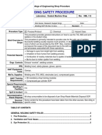 College of Engineering Welding Safety Procedure