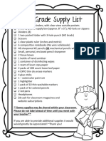 2017-2018 supply list