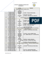 Secondary 3 PE, Health and Swimming Schedule 2015