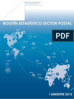 Boletín Estadístico Sector Postal - i Semestre 2015