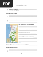 Ficha de História 5.º Ano