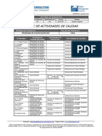 Matriz de Actividades de Calidad PDF