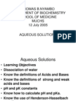 Aqueous Solutions