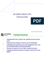 Job Safety Analysis (JSA) Training Module