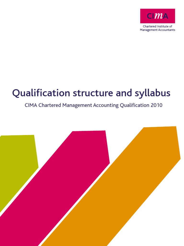 CIMA Syllabus | PDF | Accounting | Management Accounting