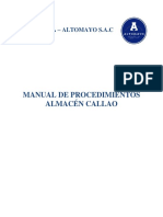 Manual procedimientos almacén Callao