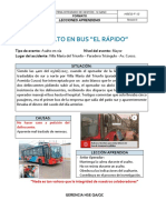 Lecciones Aprendidas - 001-2017 Asalto A Bus El Rapido