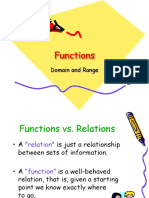 Functions Domain Range