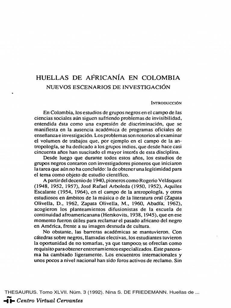 Llegada de africanos al Ecuador | PDF | Colombia | Esclavitud