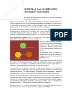 Por qué estudiar las condiciones naturales del suelo