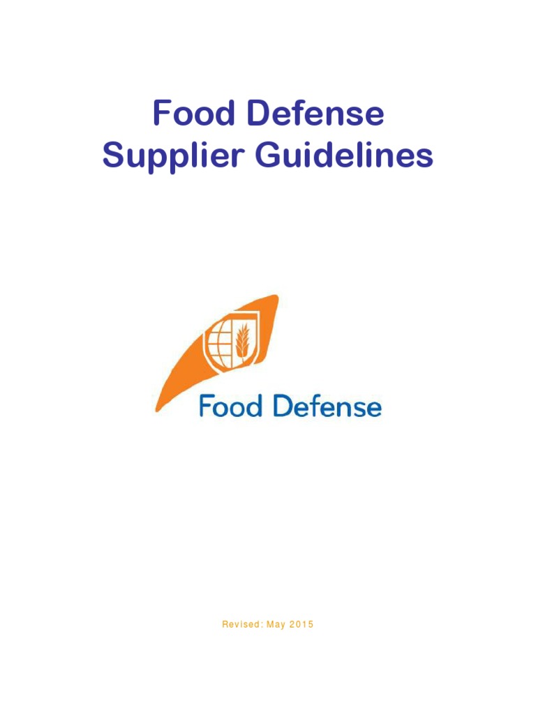 Food Defense Manual Physical Security Warehouse