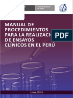 Manual de Proc para La Realizacion de Ensayos Clinicos PDF