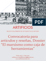 Convocatoria Marx Flyer