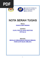 Nota Serah Tugas Chegebu