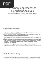 Operations Analysis