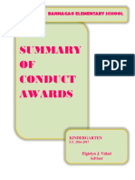 OF Conduct Awards: Bannagao Elementary School